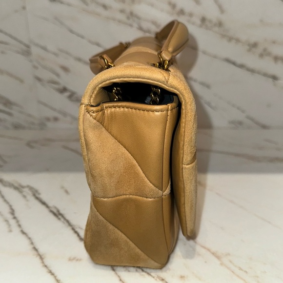 Saint Laurent YSL Jaime Medium Chain Bag in beige Suede and Lambskin - Picture 4 of 9